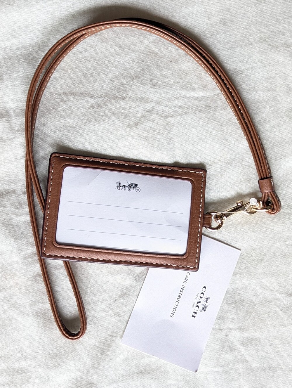 Coach ID Lanyard Card Holder - Pink Butterflies NEW - Picture 3 of 3